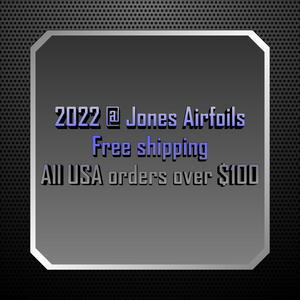 Jones Airfoils now free shipping!